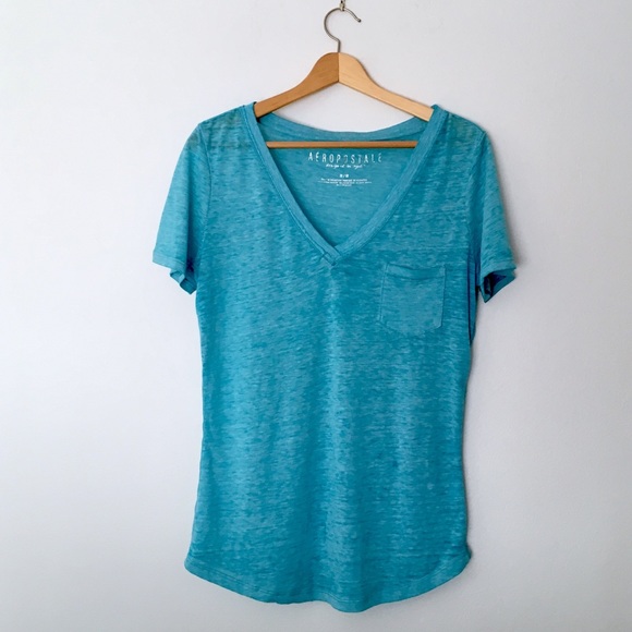 Aeropostale Tops - Aeropostale-Blue V-Neck Tee -Choose any 3 for $12